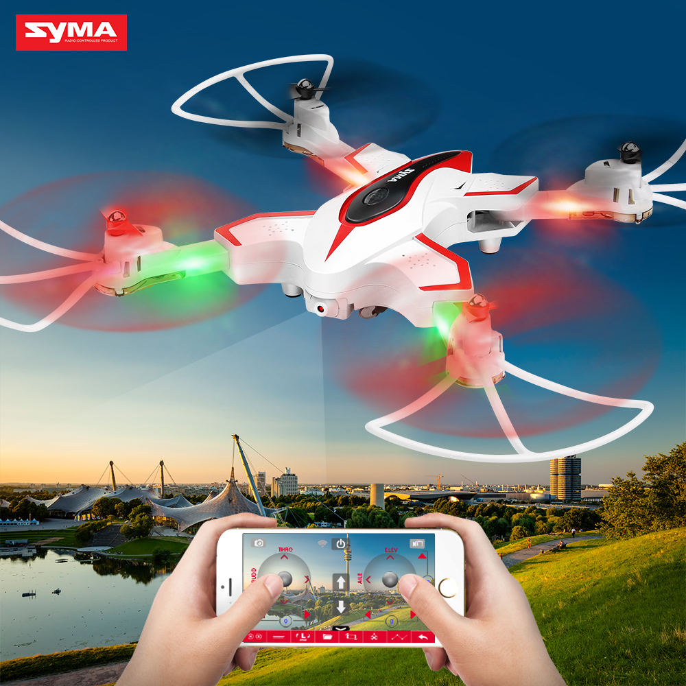 NewestSYMAX56WFoldFPVRCQuadcopter24G4CH6-AxisRCDronewithWiFiCameraHeadlessModeOneKeyLandpocketDroneVSX5C-32817728724
